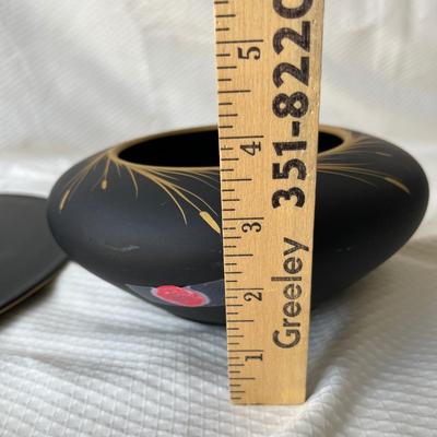 Lot 80 Tiffin Cattail satin glass bowls