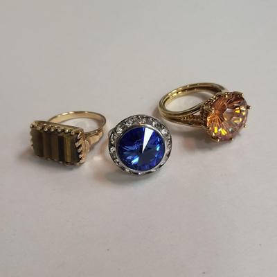 Large Stone Fashion Rings