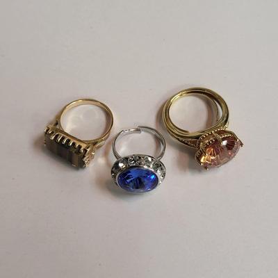 Large Stone Fashion Rings