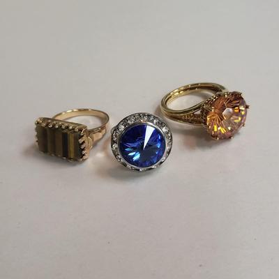 Large Stone Fashion Rings