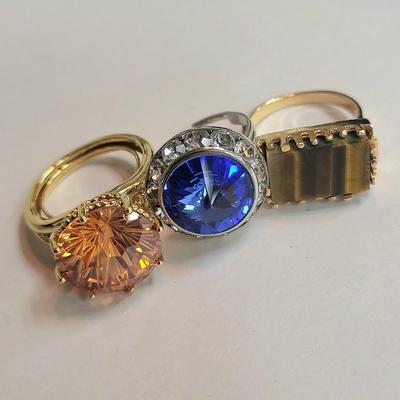 Large Stone Fashion Rings