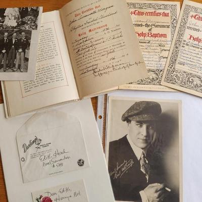 Edith Head Stamp and Hollywood Memorabilia