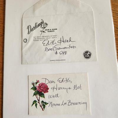 Edith Head Stamp and Hollywood Memorabilia