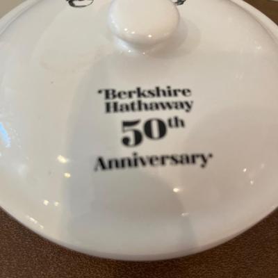 50th Anniversary See’s Candy dish, crystal & 9 glass coffee cups