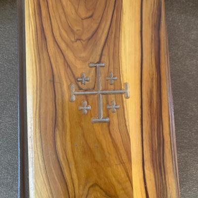 Traveling Communion Set, Vintage Jesus picture, bible, daily bread plate