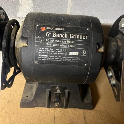 Black & Decker 6” Bench Grinder (BWS-MG)