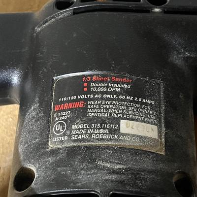 Craftsman Belt Sander & 1/3 Sheet Pad Sander & Circular Saw (BWS-MG)