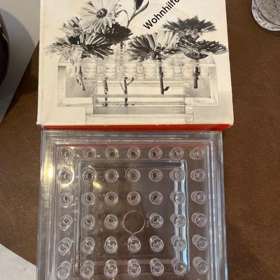 Vases, bowl & stir sticks