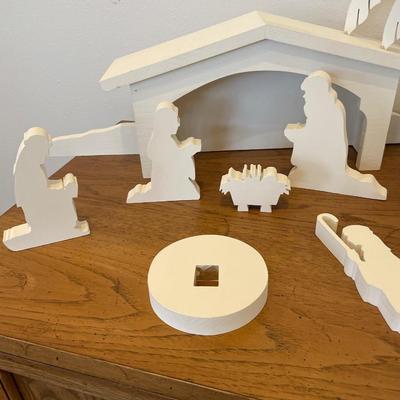 White nativity set