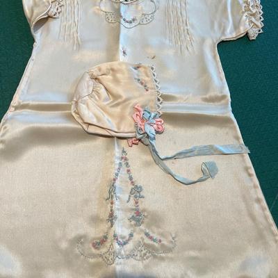 Vintage satin & silk baby gowns