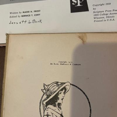 Vintage books & doll