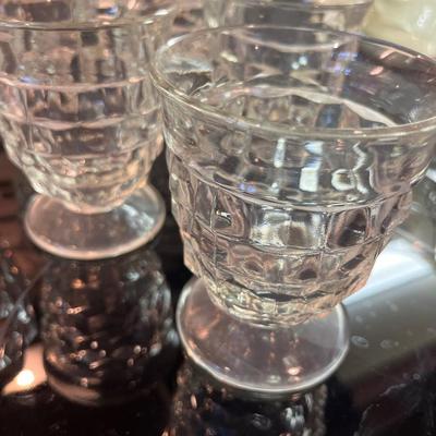 Fostoria bowl & 5 glasses
