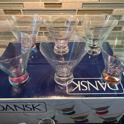 Dansk glasses & t cordial glasses