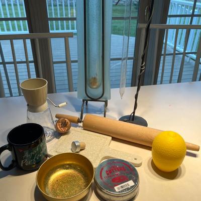 Vases & misc kitchen
