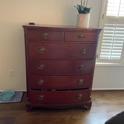 Mahogany Bow Front Dresser