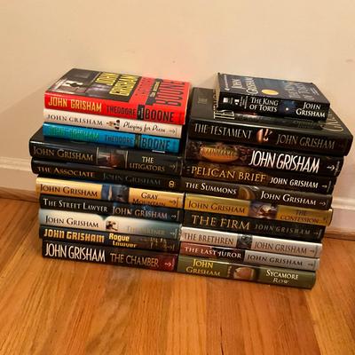 746 Lot of John Grisham Hard Back Books
