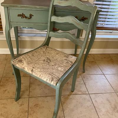 018 Handpainted Desk and Chair Set