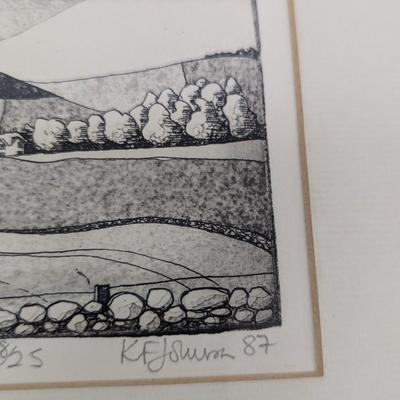 Signed & Numbered Art Approx 10 1/2" x 10 1/4"