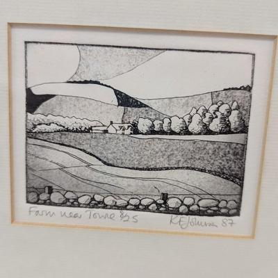 Signed & Numbered Art Approx 10 1/2" x 10 1/4"