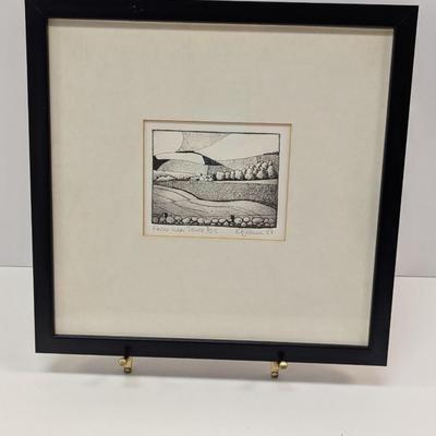 Signed & Numbered Art Approx 10 1/2" x 10 1/4"
