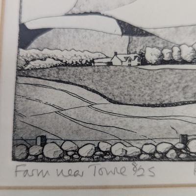Signed & Numbered Art Approx 10 1/2" x 10 1/4"