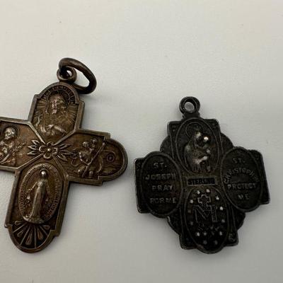 Sterling Religious Pendants & Rosary