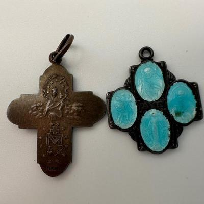 Sterling Religious Pendants & Rosary