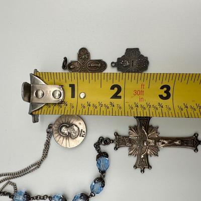 Sterling Religious Pendants & Rosary