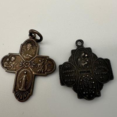 Sterling Religious Pendants & Rosary