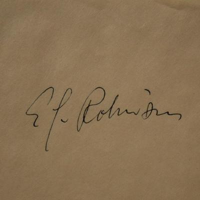 Key Largos Edward G. Robinson signature slip 