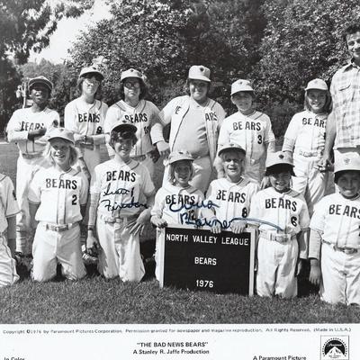 The Bad News Bears Chris Barnes signed movie photo