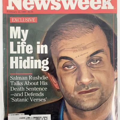 Salman Rushdie Newsweek Magazine Feb 12th 1990