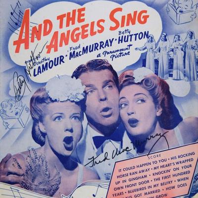 It Could Happen To You signed sheet music 