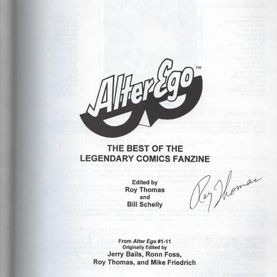 Alter Ego Roy Thomas signed Best Of magazine