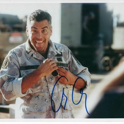 George Clooney signed photo
