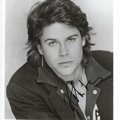 St. Elmo's Fire Rob Lowe signed movie photo