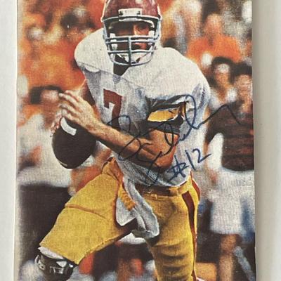 Football player signed photo 