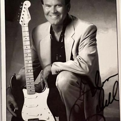 Glen Campbell signed photo