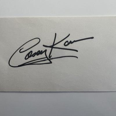 DJ Casey Kasem original signature