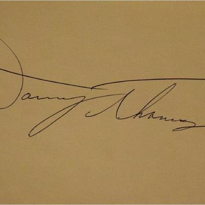Danny Thomas signature slip