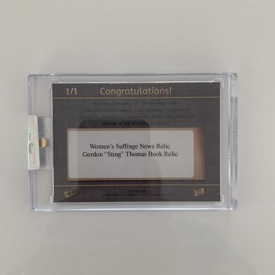 Gordon "Sting" Thomas book relic