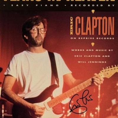Eric Clapton signed sheet music
