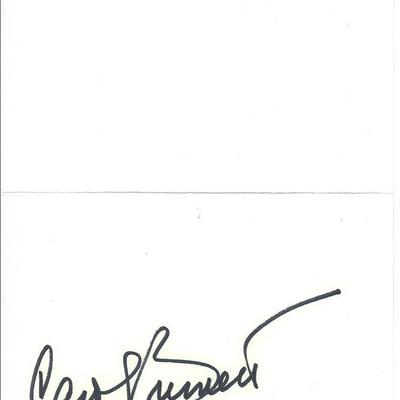 Carol Burnett signed hand drawn Christmas Card
