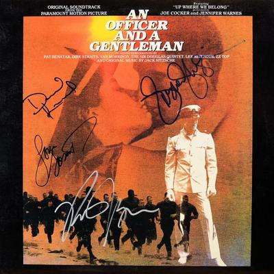An Officer And A Gentleman signed soundtrack album
