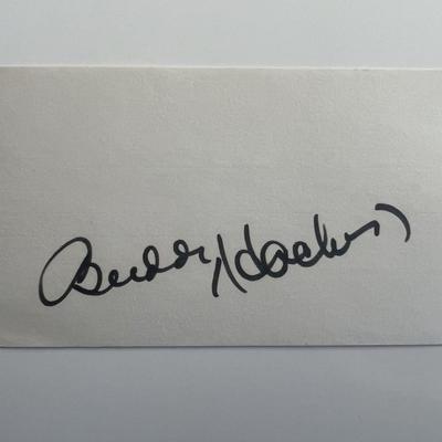 Buddy Hackett original signature