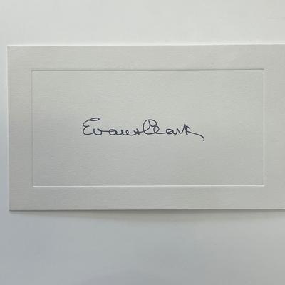 Evans Clark original signature