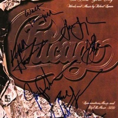 Chicago signed sheet music