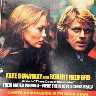 Modern Screen Magazine - Three Days of the Condor, Faye Dunaway and Robert Redford