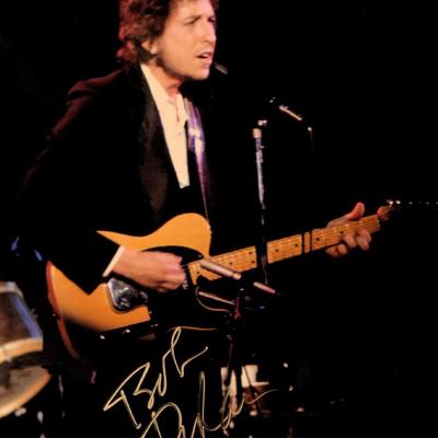 Bob Dylan signed promo photo 