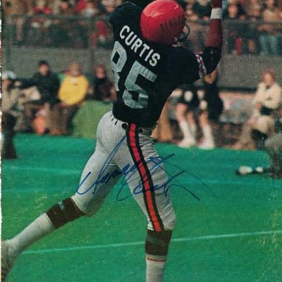 Isaac Curtis signed magazine photo
